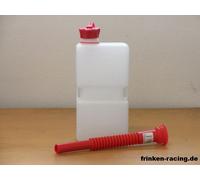 FuelFriend Plus 1,5L klar Benzinkanister zapfpistolengeeignet / Auslaufrohr rot