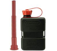 FuelFriend®-PLUS 1 Liter - Sonderserie Schwarz - Benzinkanister Mini-Reservekanister + Flexibles Auslaufrohr