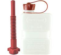 FuelFriend®-PLUS CLEAR 1,0 Liter - Klein-Benzinkanister Mini-Reservekanister + Flexibles Premium-Auslaufrohr