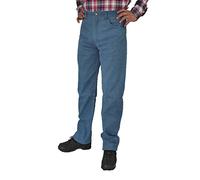 Fuente Jeansblau Lederhose Herren/Damen lang - Lederjeans ohne Knienaht- Echtes Leder, Lederhose Jeans 501 Blau- Motorrad Lederjeans- 1A Qualität Rind Nubuk (30, Jeans Blau)