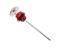 Für 110ccm Für 125ccm Motorrad Modifiziertes Zubehör Öltank Ölmessstab Ölstandsanzeiger Mit Temperaturanzeige Für ATV Ölthermometer Gewinde(Red)