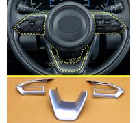 Für 2021-2025 Toyota Yaris Cross Matt Chrom Lenkrad Schalterhaube Ränder