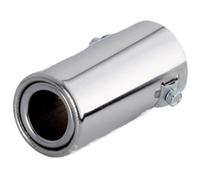 Für A3 Auspuffblende Edelstahl Doppelendrohr Passend Cola Escape Auspuffblenden Aus Stahl Doppelrohr Mit Schrägem Auslass(Flat)