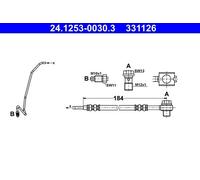 Für ATE 24.1253-0030.3 Brake Hose