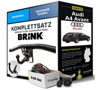 Für AUDI A4 Avant Typ 8K,B8 Anhängerkupplung abnehmbar +eSatz 13pol uni. 08- NEU