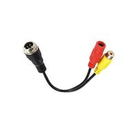 Für Auto Hinten Kamera Monitor 4Pin Luftfahrt Kopf Stecker/Buchse Zu RCA AV/Buchse DC Mehrere Kabel Stecker Adapter Konverter Auto Rückfahrkamera(4PinW-RCAw-DCw)