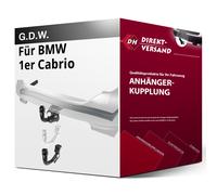 G.D.W. Anhängekupplung abnehmbar passend für BMW 1er Cabrio 03.2008-jetzt neu