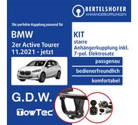 GDW Towbars Anhängerkupplung starr für BMW 2er Active Tourer Typ U06 ab 11/2021