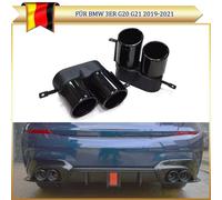 Für BMW 3er G20 G21 M Sport 19-21 Heckdiffusor Stoßstange Endrohre Auspuffblende