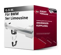 GDW Anhängerkupplung abnehmbar Kugelstange von unten gesteckt - BMW 5