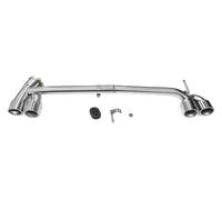 Für BMW F30 F31 320i 330i 3er Quad Auto Auspuffblende Edelstahl Schalldämpferdüsen Endrohrsystem Spitzen Endrohre(Silver)
