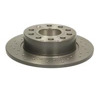 Für BREMBO 08.9502.1X Brake disc Xtra 1pcs full/perforated 08.9502.1X Rear AUDI
