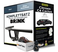 Für CITROEN C4 Cactus I Anhängerkupplung starr +eSatz 7pol uni. 09.2014-03.2018