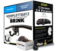 Für CITROEN C4 Picasso I Typ UD Anhängerkupplung abnehmbar +eSatz 7pol uni 06-15