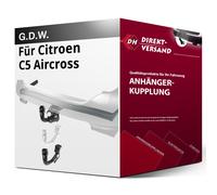 GDW Anhängerkupplung abnehmbar Kugelstange von unten gesteckt - CITROËN C5 AIRCROSS