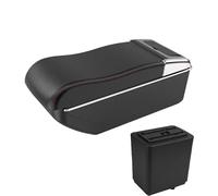 Für Citroen Für Berlingo Auto Armlehne Für Peugeot Für Partner Tepee Telkonsole Erhöhung Doppel-schicht Lagerung Box Automatische Armlehnenbox(A1 curved red line)