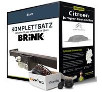 Für CITROEN Jumper Kasten/Bus 250 Anhängerkupplung starr +eSatz 13pol uni 24-