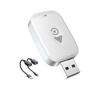 FüR Cupra Formentor 2013-2026, Carplay Wireless USB Adapter Superschnelle Upgrade Automatische Wiederverbindung,B/Silver