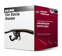 Brink Anhängerkupplung abnehmbar Kugelstange von schräg unten gesteckt - DACIA DUSTER