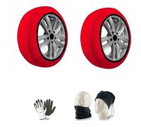 FÜR DAS Auto,SUV,4X4,FURGONI MIT Reifen 235/50 R19 Kreis 19 MESSEN XL ZUGELASSENE SCHNEESOCKEN Paar EISSCHNEESOCKEN AUS RUTSCHFESTEM Stoff FÜR RÄDER AUF MISCHSTRASSEABSCHNITTTEN