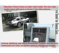 für DMC Delorean 1981 RetroSound Oldtimer Auto Radio DAB+ UKW USB Bluetooth AUX