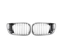 Für E46 4-türige Limousine 320i 325i 325Xi 330i Facelift 2002-2005 Paar Chrom-Frontstoßstange Nierengrill Haubengrill Nieren Frontgrill Kühlergrill