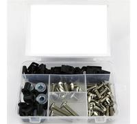 Für F800GT 2013-2020 Motorrad, Komplettes Verkleidungsschrauben-Set, Karosserie-Abdeckungsschrauben, Muttern(Silber)