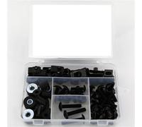 Für F800GT 2013-2020 Motorrad, Komplettes Verkleidungsschrauben-Set, Karosserie-Abdeckungsschrauben, Muttern(Schwarz)
