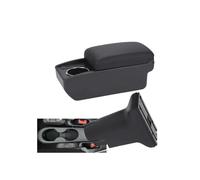 Für Fiat 500 Für Fiat Für CRONOS Armlehnenbox Auto Spezielle Nachrüstung Zur Erhöhung Der Innenraum-Mittelkonsole Auto Armlehne Handschuhfach(B2 Black line 6USB)