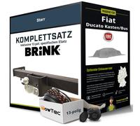 Für FIAT Ducato Kasten/Bus Typ 250 Anhängerkupplung starr +eSatz 13pol 24- ABE