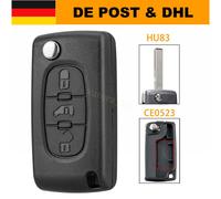 Für Fiat Scudo Peugeot Expert Funk Schlüssel Gehäuse 3 Tasten Ersatz HU83/CE0523