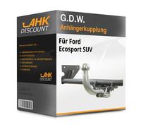 GDW Anhängerkupplung abnehmbar Kugelstange von hinten gesteckt - FORD ECOSPORT