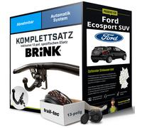 Für FORD Ecosport SUV Anhängerkupplung abnehmbar +eSatz 13pol 11.2017-jetzt AHK