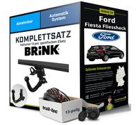Für FORD Fiesta VI Typ CB1 , CCN Anhängerkupplung abnehmbar +eSatz 13pol 13- AHK