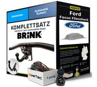Für FORD Focus Fliessheck II DA Anhängerkupplung abnehmbar +eSatz 7pol uni 04-07