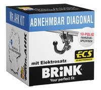 Brink Anhängerkupplung Diagonal Abnehmbar Passend Für Ford Focus 655400