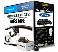 Für FORD Grand C-Max Typ DXA,CB7, DXA,CEU Anhängerkupplung abn +eSatz 7pol 10-