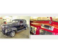 für Ford Sedan 1940 RetroSound Oldtimer Auto Radio DAB+ UKW FM Bluetooth AUX-in