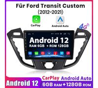 Für Ford Transit Custom 2012-2021 6+128GB Android 12 Carplay Autoradio GPS Navi