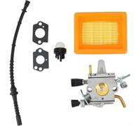 Für FS400, FS450, FS480, kompatibles Rasenmäher-Vergaser-Set, Ersatzteile mit Dichtung, Kraftstoffleitungsbirne für effizienten Motor