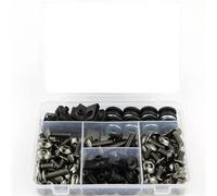 Für GL1800 Für GOLDWING 2001-2018 Motorrad, Komplettes Komplettes Verkleidungsschrauben-Set, Geschwindigkeitsmuttern, Seitliche Abdeckschrauben, Stahl(Titanium)