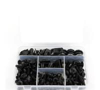 Für GL1800 Für GOLDWING 2001-2018 Motorrad, Komplettes Komplettes Verkleidungsschrauben-Set, Geschwindigkeitsmuttern, Seitliche Abdeckschrauben, Stahl(Schwarz)