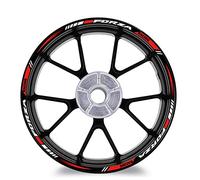 Für Honda Forza 125 250 300 350 750 MF13 Motorrad Rad Aufkleber Reflektierende 14″15″17″ Rim Scooter Hub Stripe Aufkleber Zubehör Schmücken (Color : 15 14 inch A)