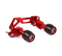 Für Honda Forza 125 Forza 250 300 2017-2019 Motorrad Aluminium Auspuff Crash Guard Frame Slider Motor Fallschutz (Farbe : Rot)