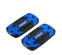 Für HONDA Forza 750 FORZA750 2020-2023 SPORT TOURING Vorne Brems Flüssigkeit Reservoir Kappe Hintere Abdeckung Motorrad Zubehör(2PCS Blue)
