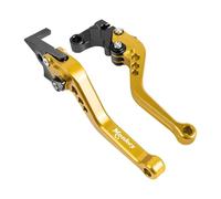 Für HONDA Monkey 125 Z125 2018-2022 Motorrad Kurze Und Lange CNC Bremse Kupplung Hebel Griff Lenker Griffe(Short Yellow)