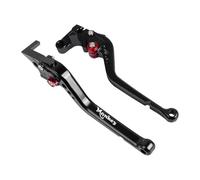Für HONDA Monkey 125 Z125 2018-2022 Motorrad Kurze Und Lange CNC Bremse Kupplung Hebel Griff Lenker Griffe(Long Black)