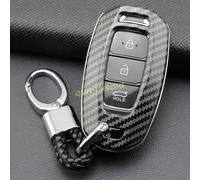 Für Hyundai Accent Palisade ABS Carbon Faser Auto Smart Key Anhänger Kette Hülle