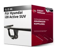 GDW Anhängerkupplung starr mit angeschraubtem Kugelkopf - HYUNDAI i20 ACTIVE