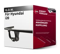 GDW Anhängerkupplung starr mit angeschraubtem Kugelkopf - HYUNDAI i20 ACTIVE